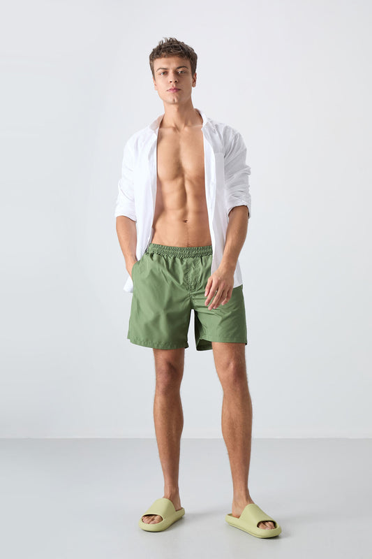 Quick-Drying Standard Fit Men's Swim Shorts - 81237