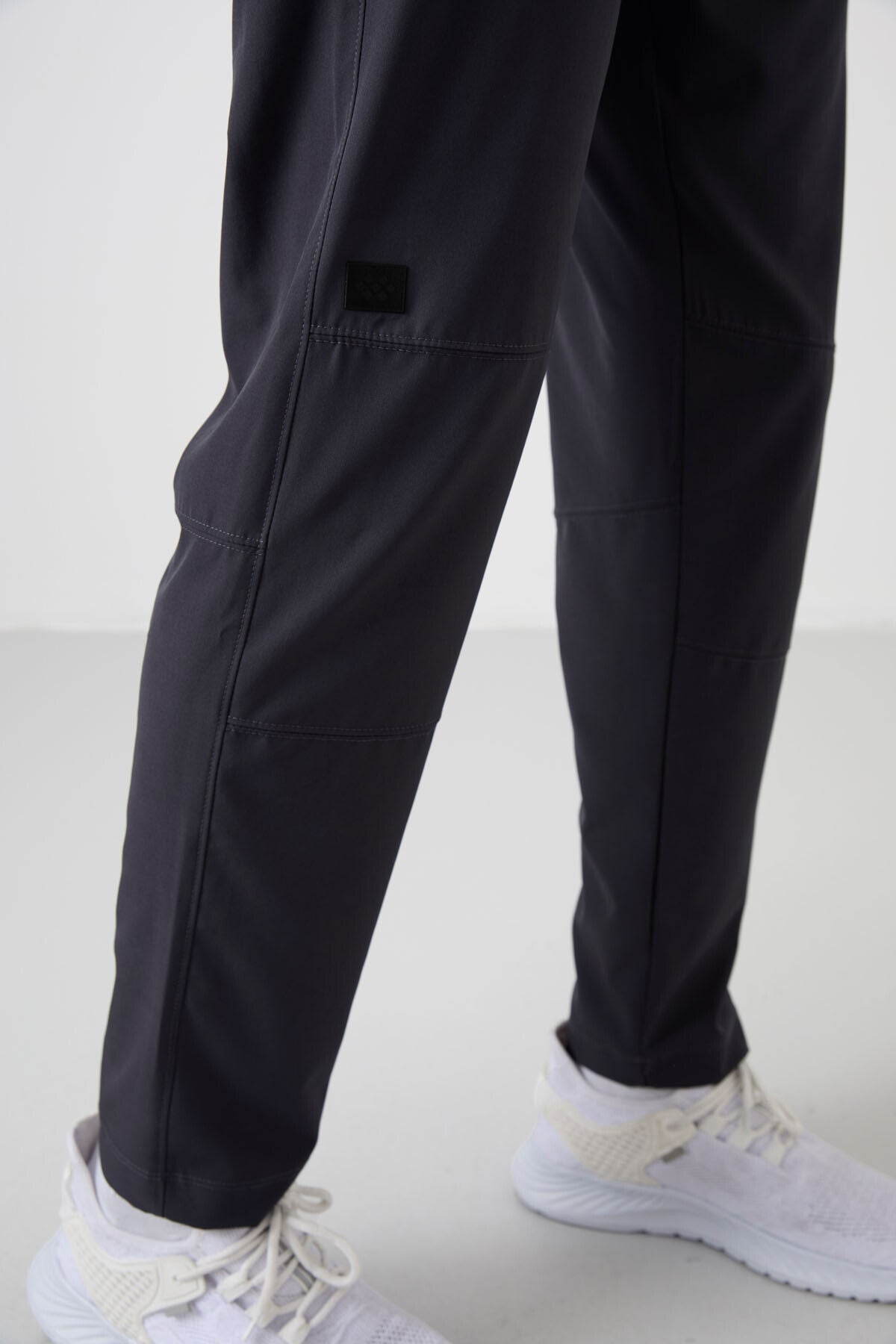 Anthracite Polyester Thin Soft Comfort Fit Men's Tracksuit Bottom - 82120