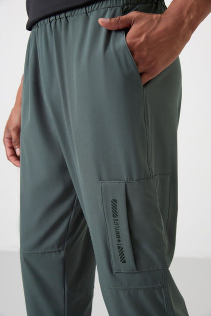 Right Polyester Thin Soft Comfort Fit Men's Tracksuit Bottom - 82120