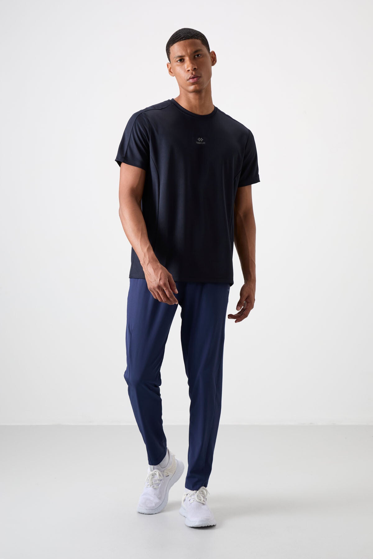 Indigo Polyester Thin Soft Comfort Fit Men's Tracksuit Bottom - 82119