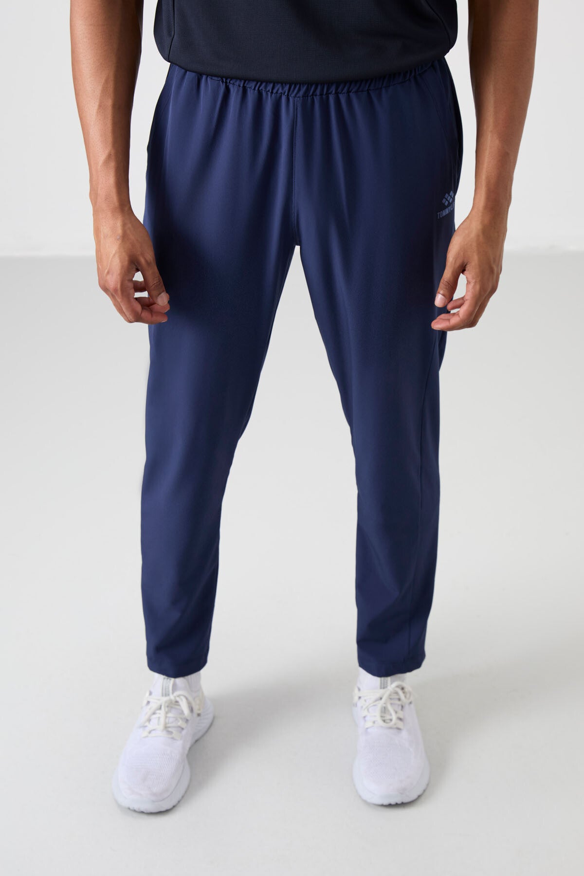 Indigo Polyester Thin Soft Comfort Fit Men's Tracksuit Bottom - 82119