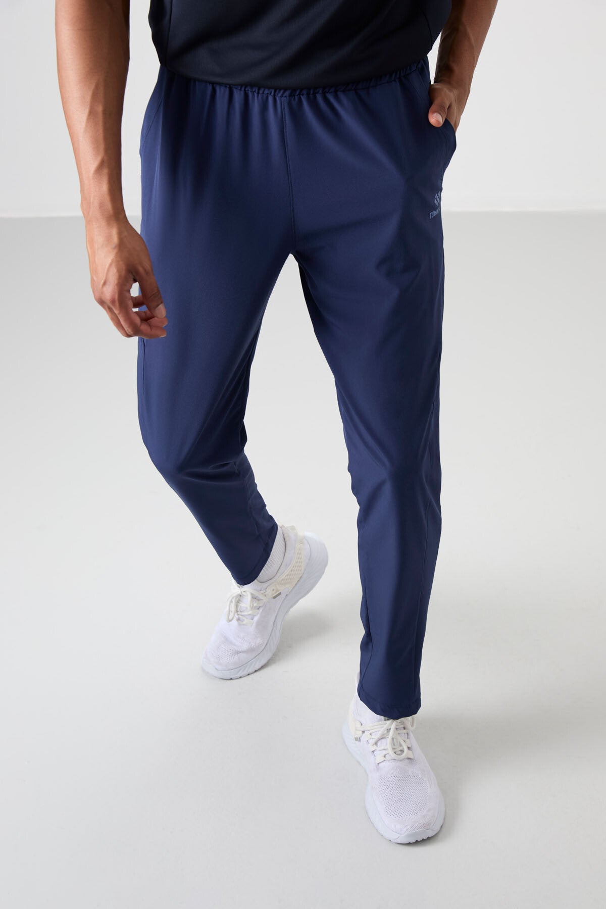 Indigo Polyester Thin Soft Comfort Fit Men's Tracksuit Bottom - 82119