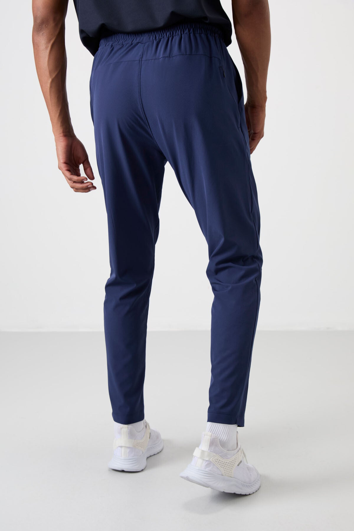 Indigo Polyester Thin Soft Comfort Fit Men's Tracksuit Bottom - 82119