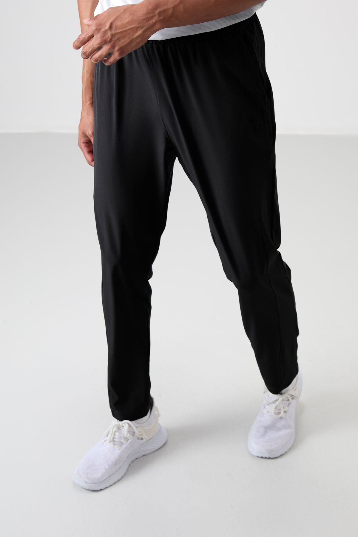 Black Comfort fit tracksuit bottom