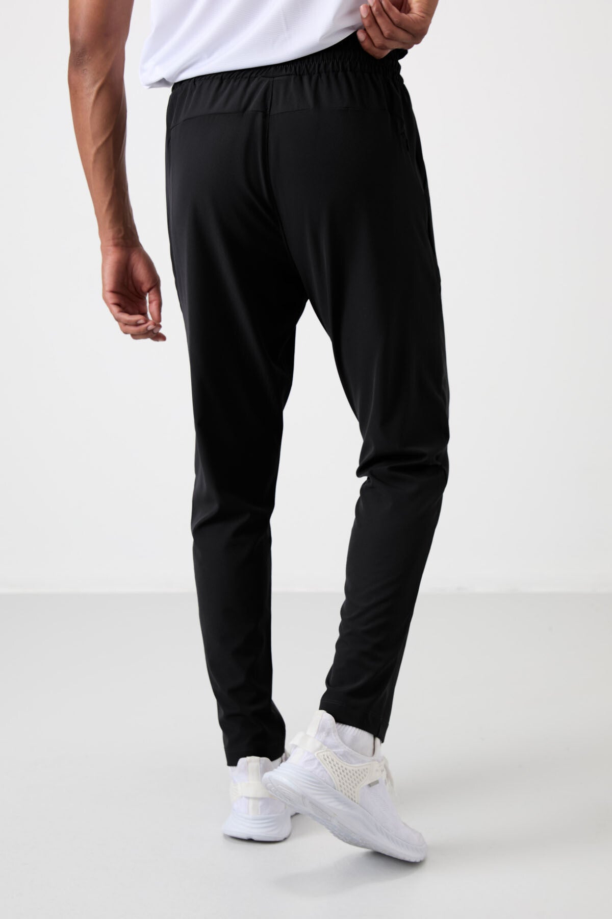 Black Comfort fit tracksuit bottom