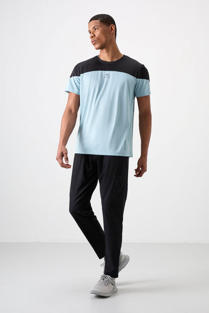 Black Polyester Thin Soft Comfort Fit Men's Tracksuit Bottom - 82120