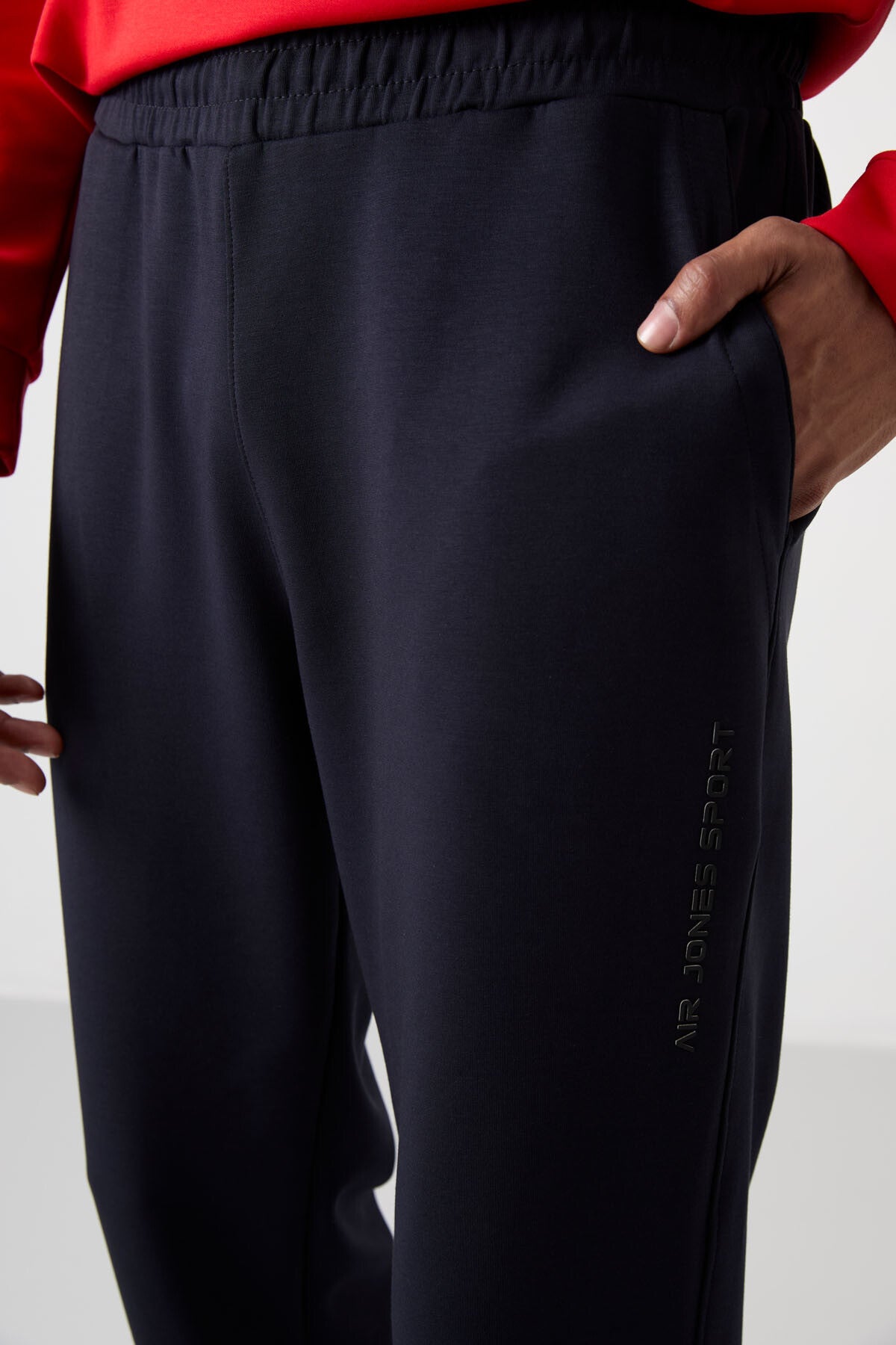 Fiesta - Navy Blue Cotton Thick Soft Textured Comfort Fit Printed Men's Tracksuit Set - 85253