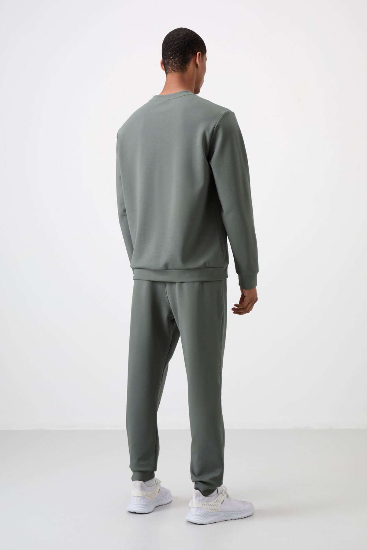 Right - Right Cotton Thick Soft Textured Comfort Fit Printed Men's Tracksuit Set - 85253
