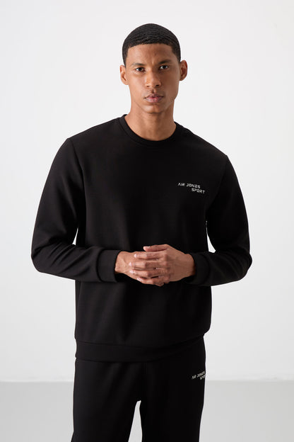 Cotton Thick Soft Textured Comfort Fit Embroidered Men's Tracksuit Set - 85254