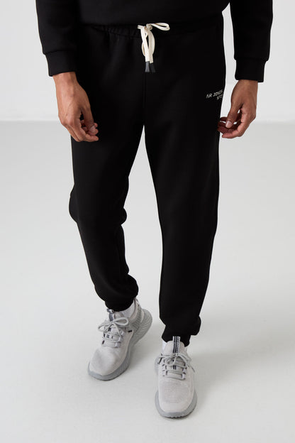 Cotton Thick Soft Textured Comfort Fit Embroidered Men's Tracksuit Set - 85254