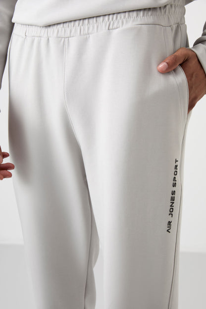 Stone Cotton Thick Soft Textured Comfort Fit Printed Men's Tracksuit Set - 85253
