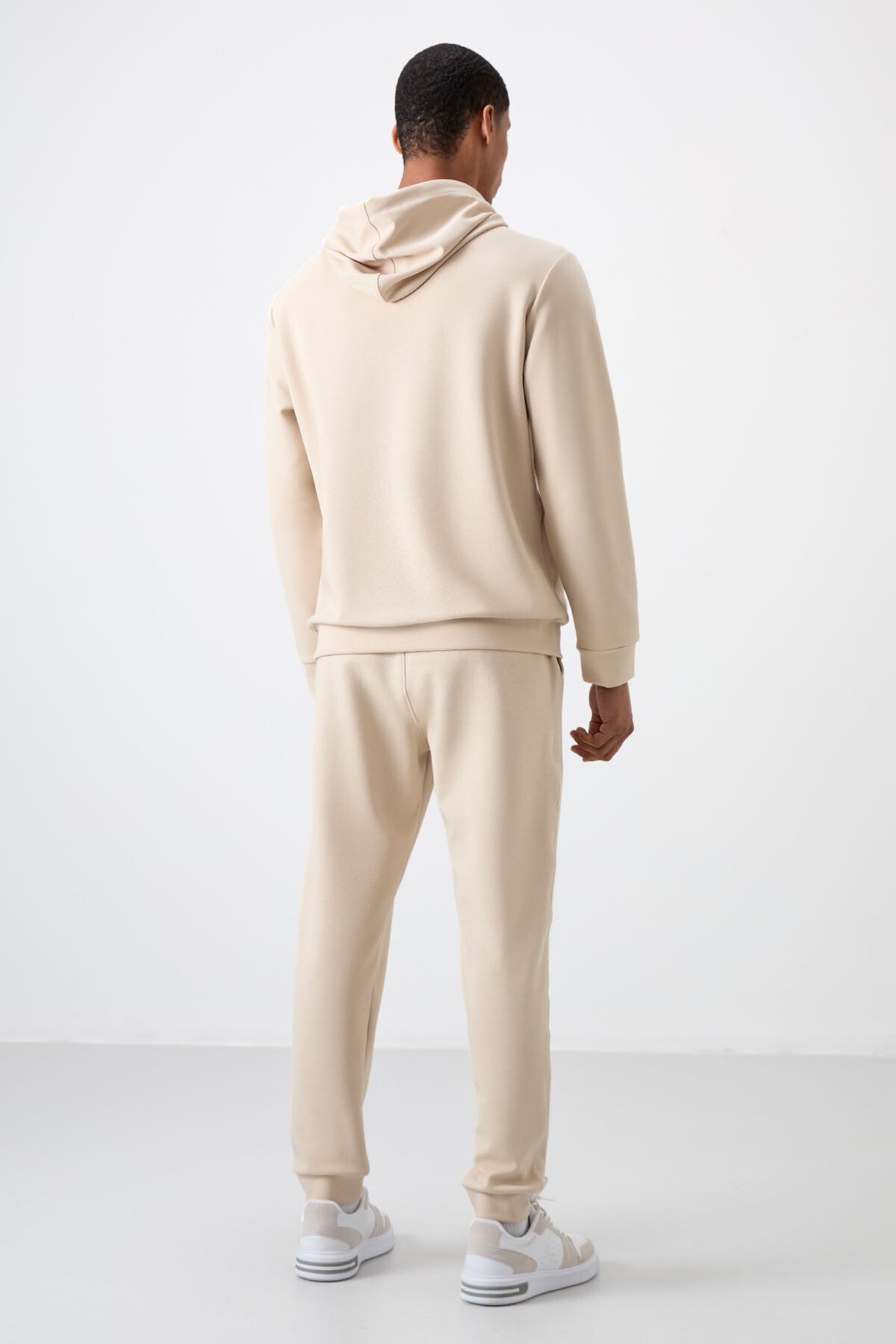 Cotton Thick Soft Textured Comfort Fit Embroidered Men's Tracksuit Set - 85255