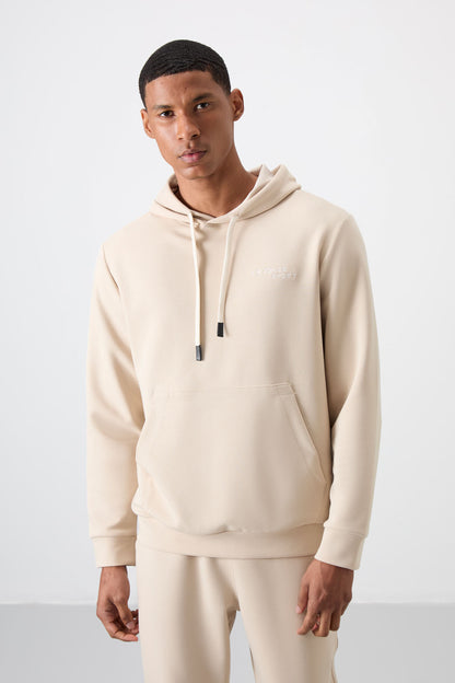 Cotton Thick Soft Textured Comfort Fit Embroidered Men's Tracksuit Set - 85255