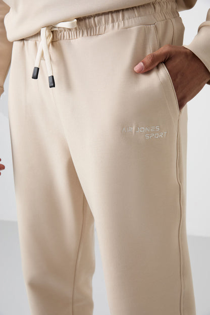 Cotton Thick Soft Textured Comfort Fit Embroidered Men's Tracksuit Set - 85255