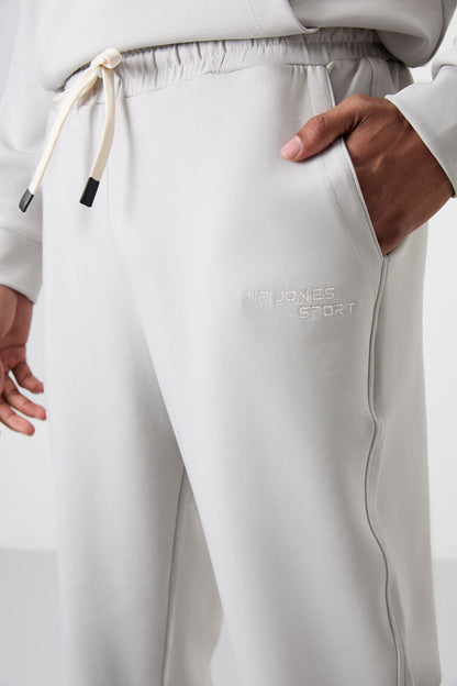 Stone Cotton Thick Soft Textured Comfort Fit Embroidered Men's Tracksuit Set - 85255