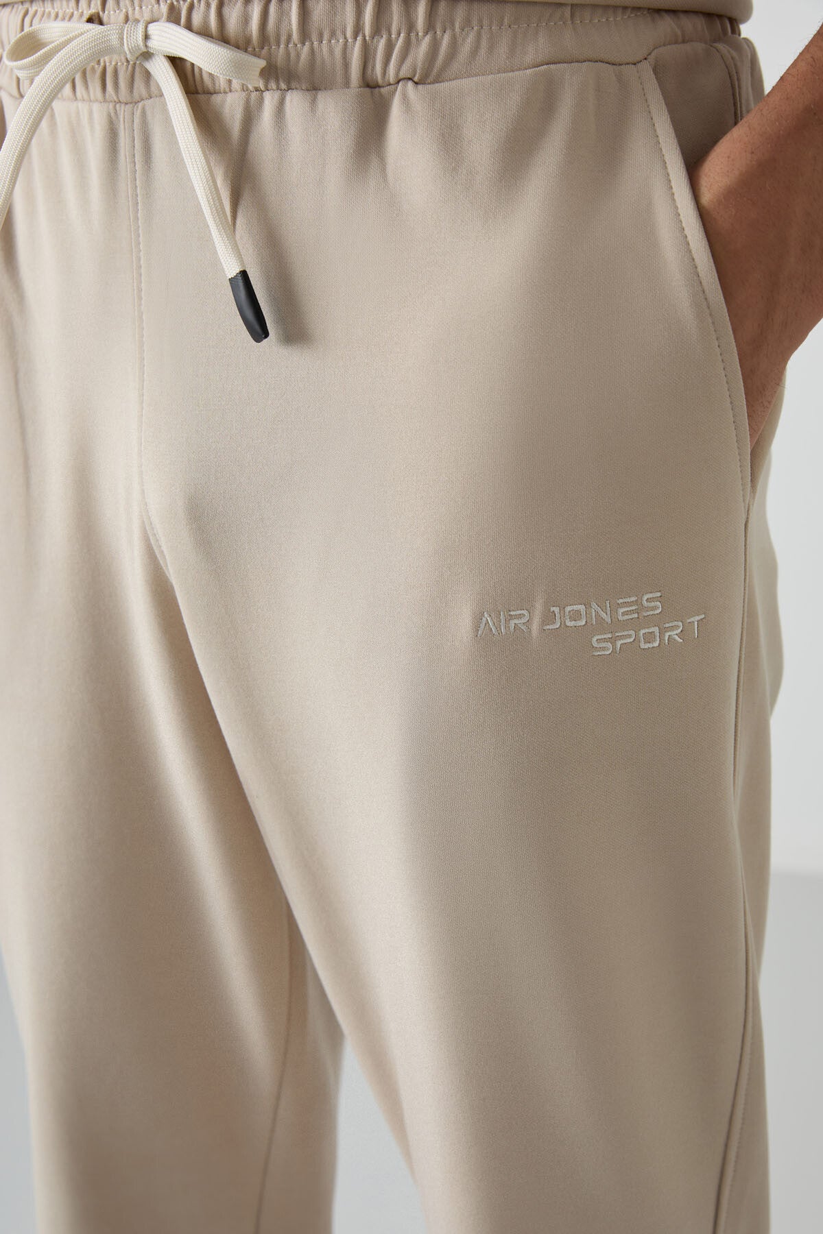 Cotton Thick Soft Textured Oversize Fit Embroidered Men's Tracksuit Set - 85252