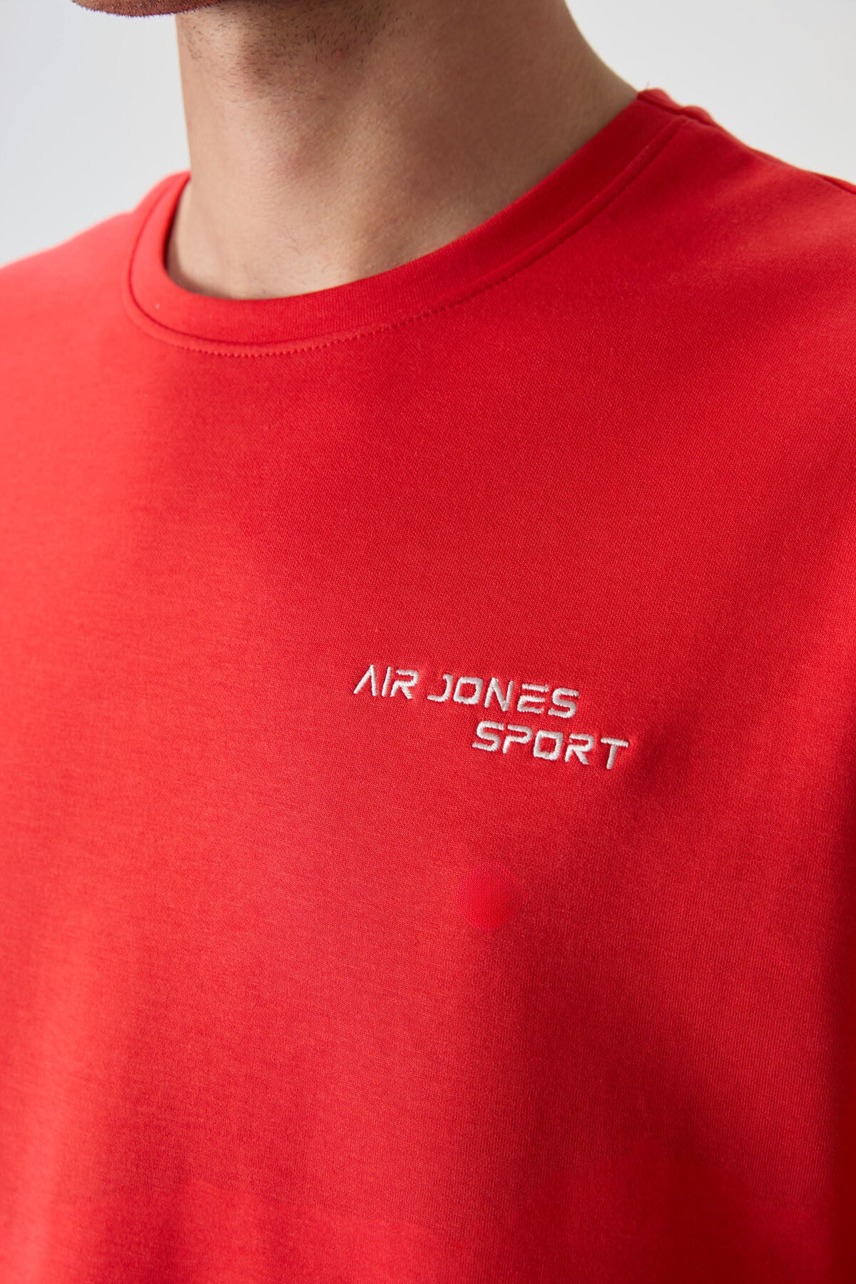 Fiesta - Navy Blue Cotton Thick Soft Textured Oversize Fit Embroidered Men's Tracksuit Set - 85252