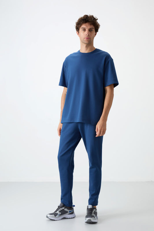 Parlament Cotton Thick Soft Textured Oversize Fit Basic Men's Tracksuit Set - 85251