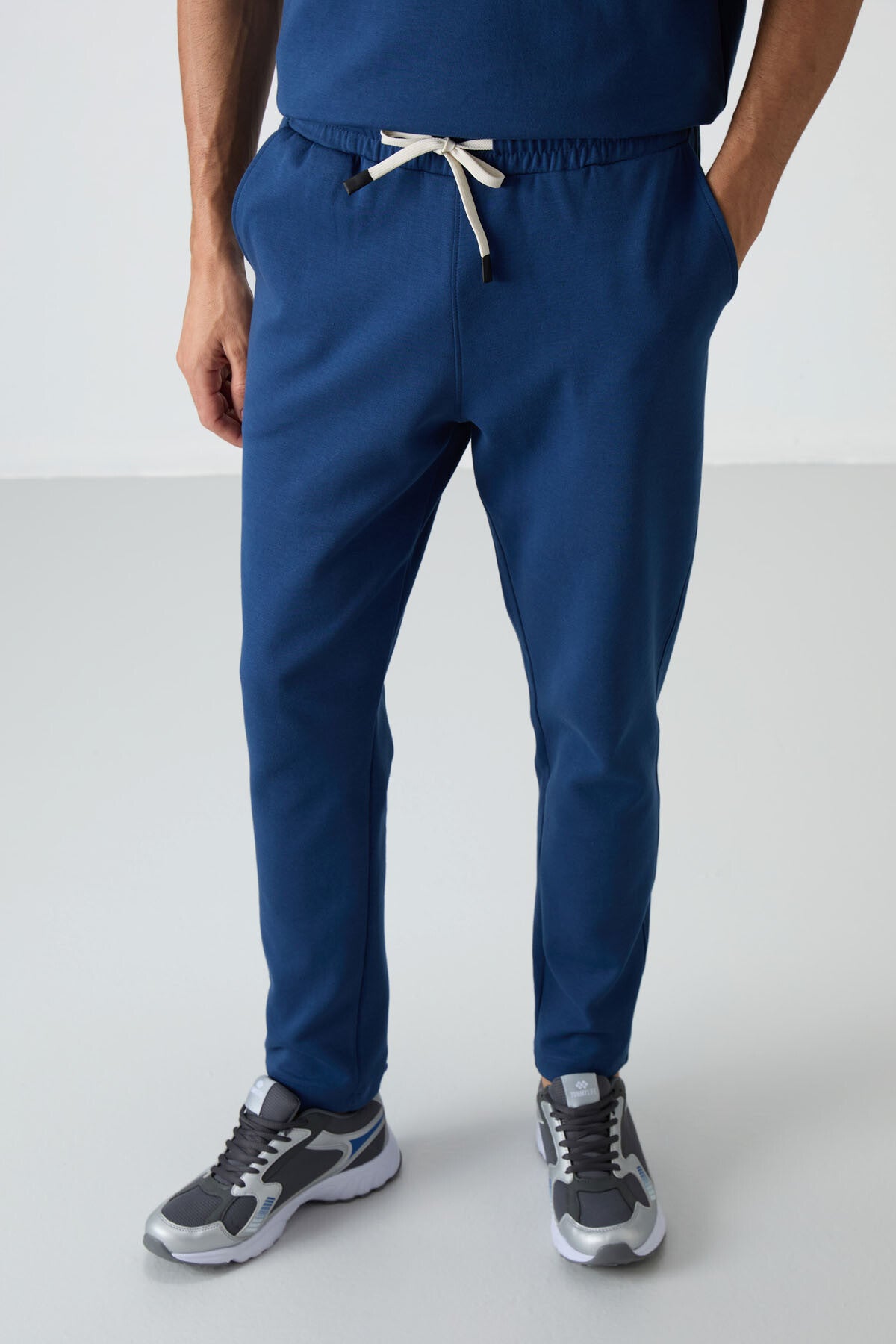 Parlament Cotton Thick Soft Textured Oversize Fit Basic Men's Tracksuit Set - 85251