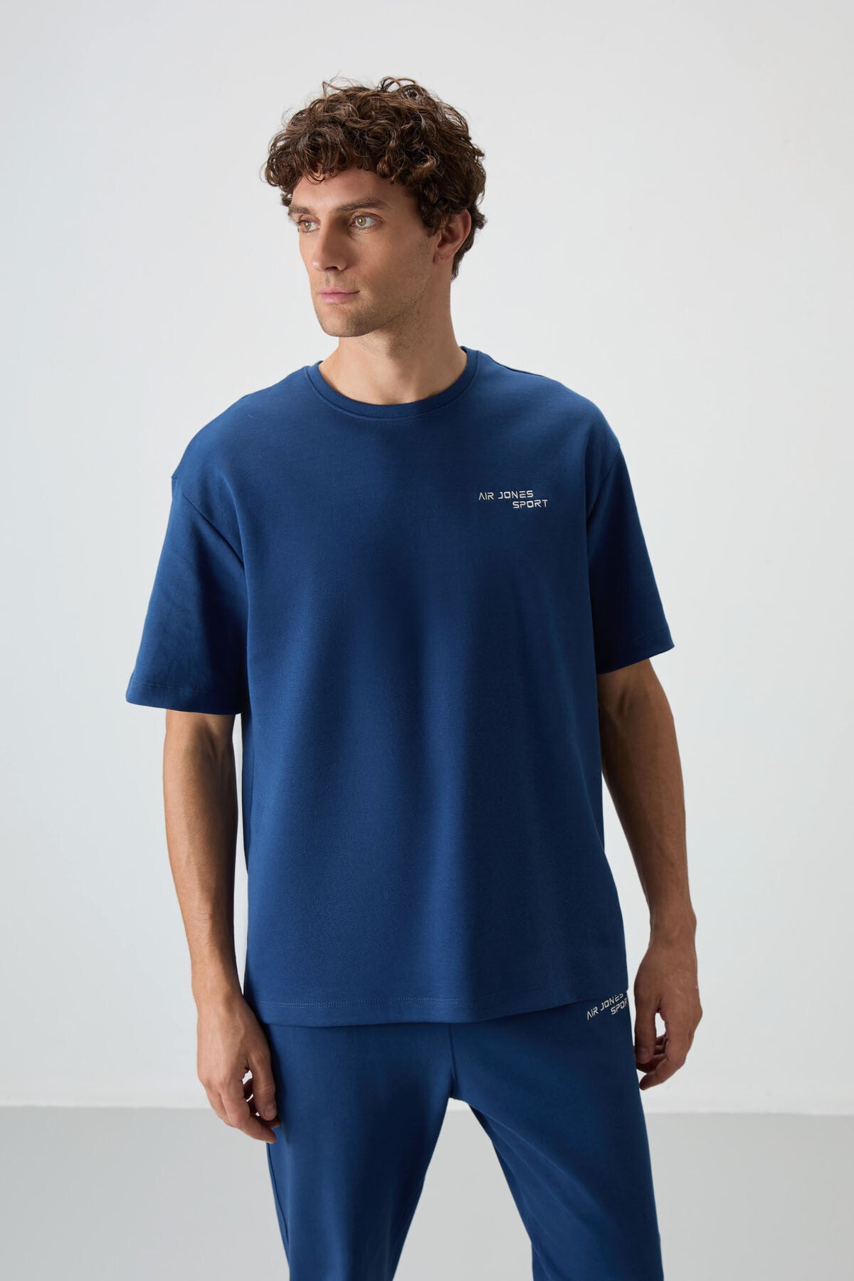 Parliament Cotton Thick Soft Textured Oversize Fit Embroidered Men's Tracksuit Set - 85252