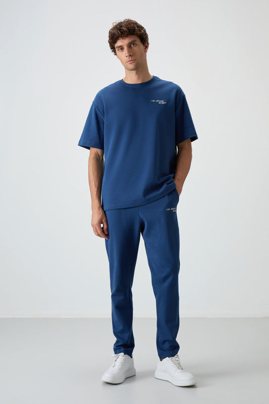 Parliament Cotton Thick Soft Textured Oversize Fit Embroidered Men's Tracksuit Set - 85252