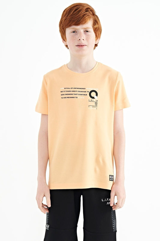 MEN'S WAITER T-SHIRT O COLLAR MELON INSIDE
