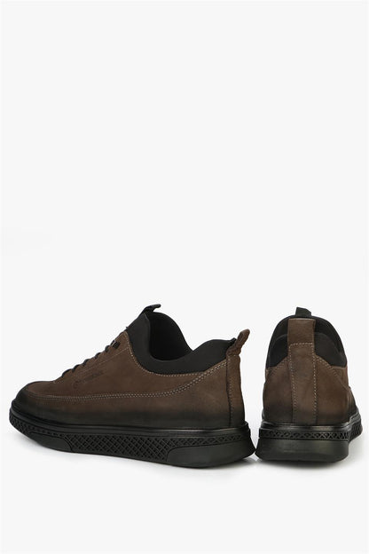 Premon Genuine Leather Grey Men's Shoes