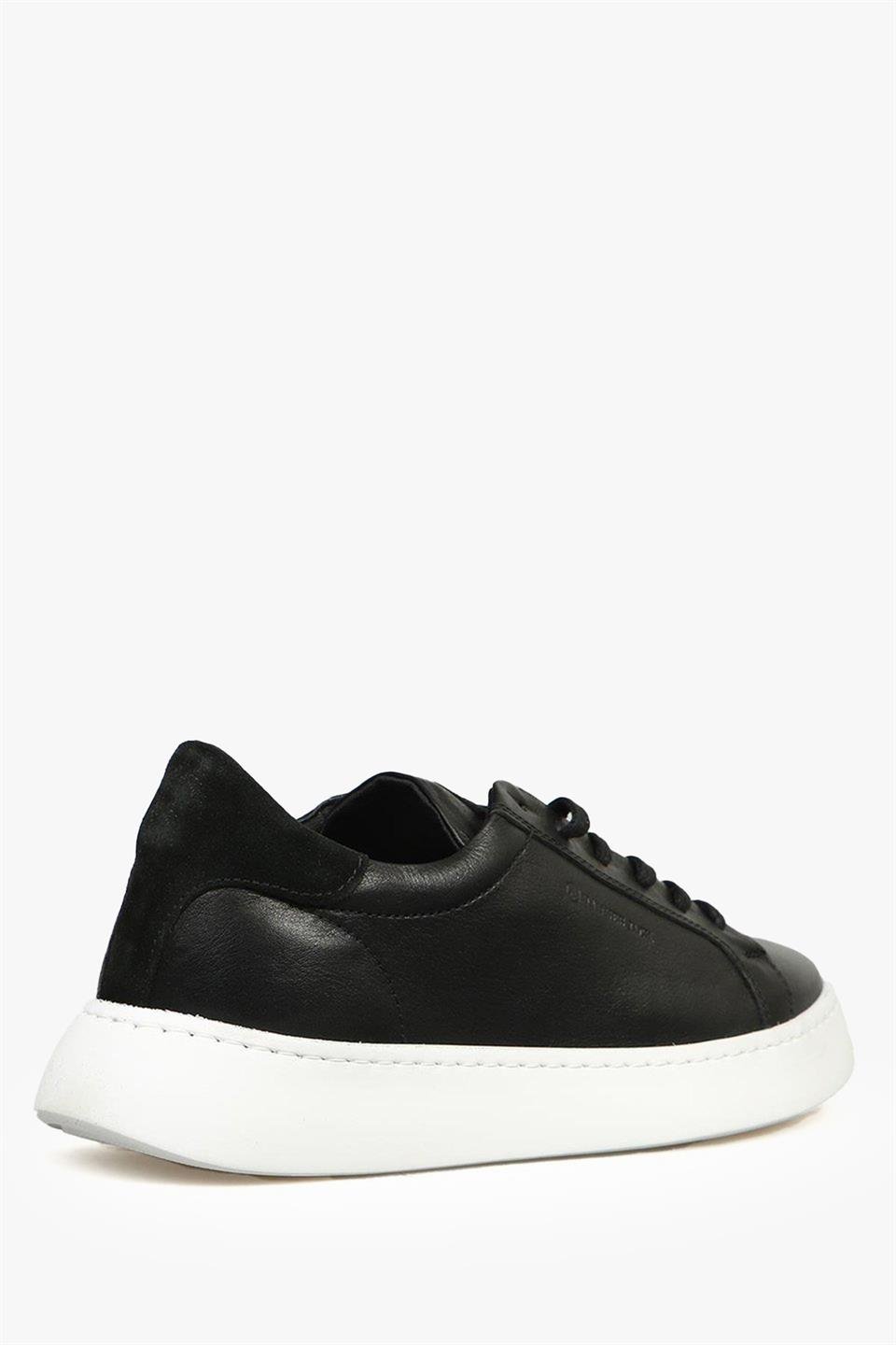 Real Leather Black Men's Shoes