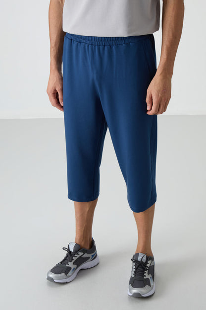 Parliament Cotton Soft Textured Standard Fit Embroidered Men's Capri - 83102