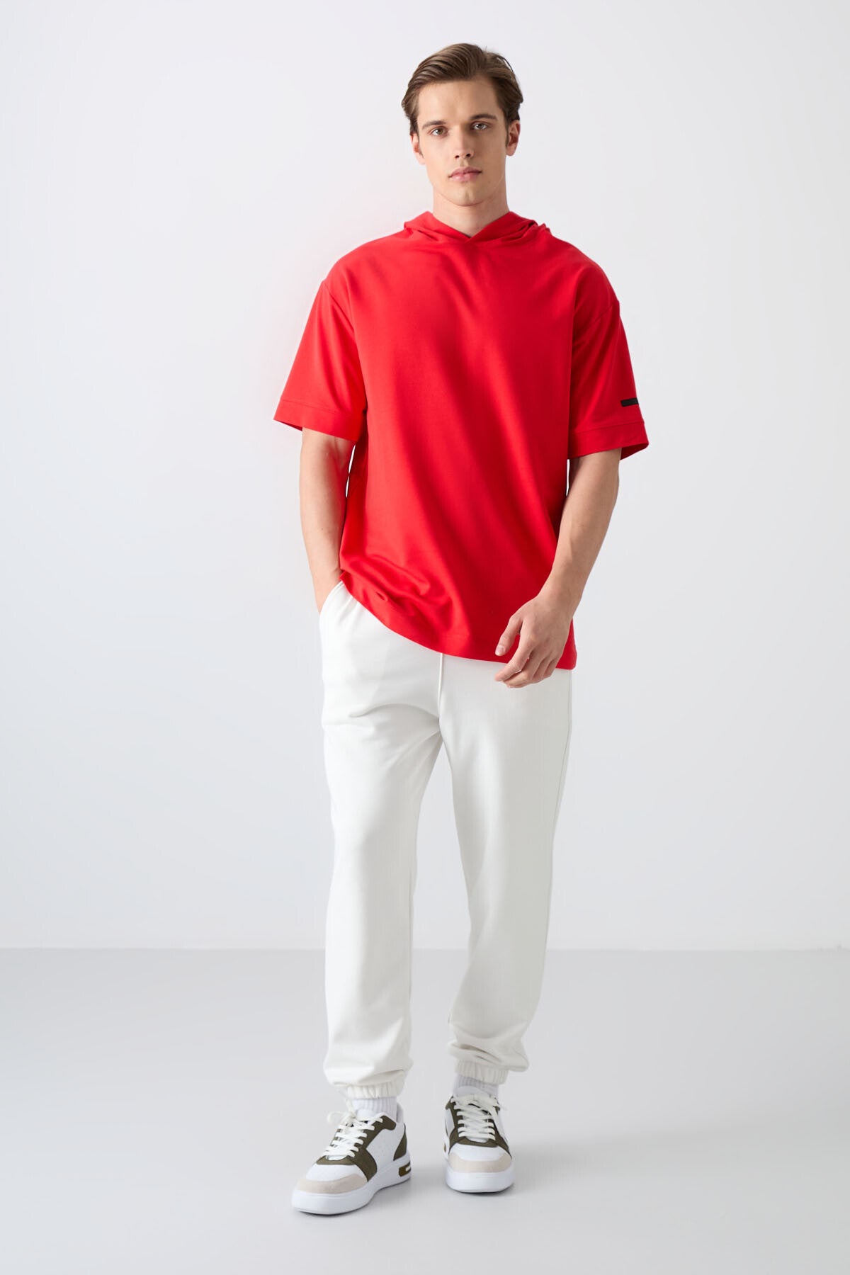 Fiesta Cotton Thick Soft Textured Oversize Fit Basic Men's T-Shirt - 88352