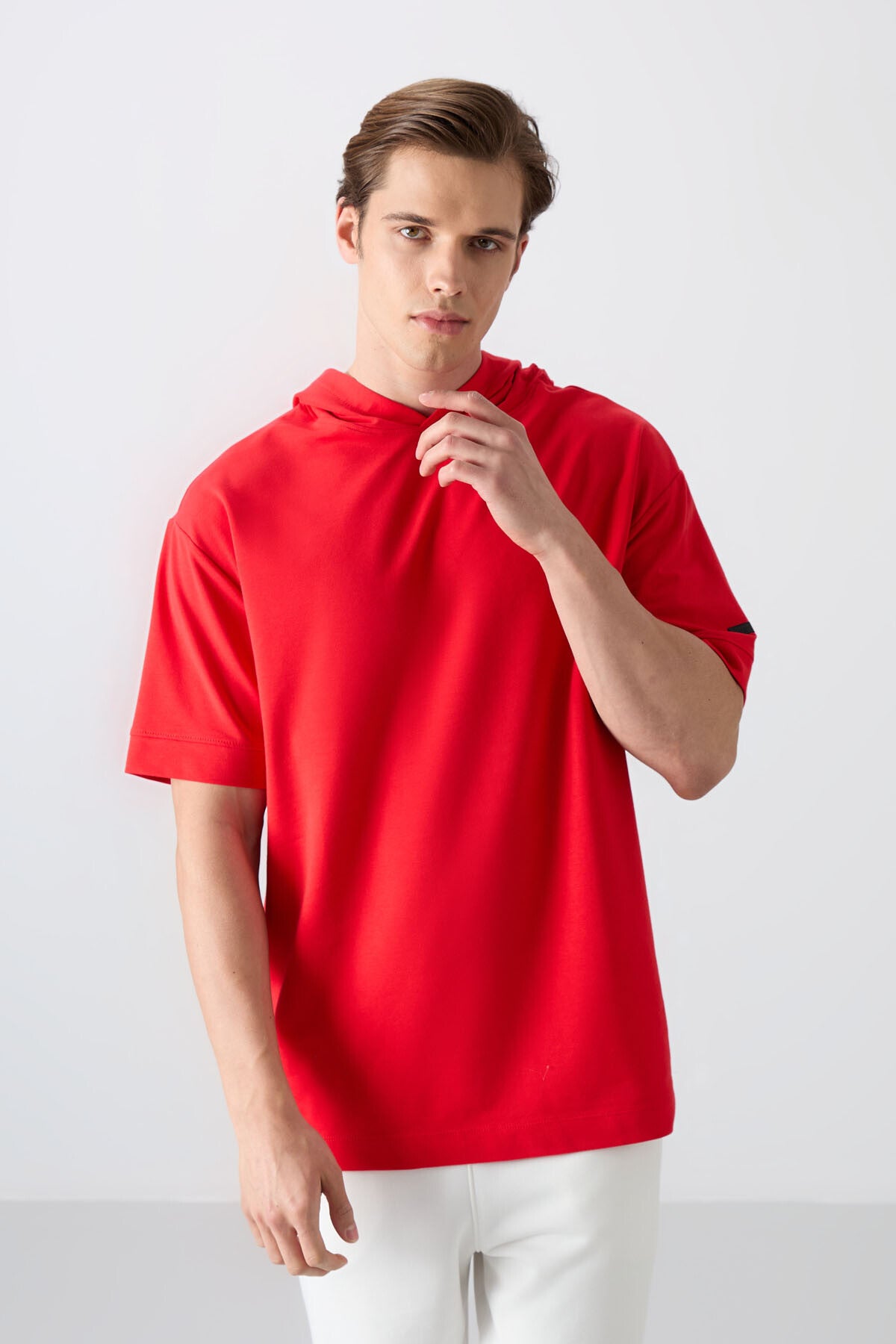 Fiesta Cotton Thick Soft Textured Oversize Fit Basic Men's T-Shirt - 88352