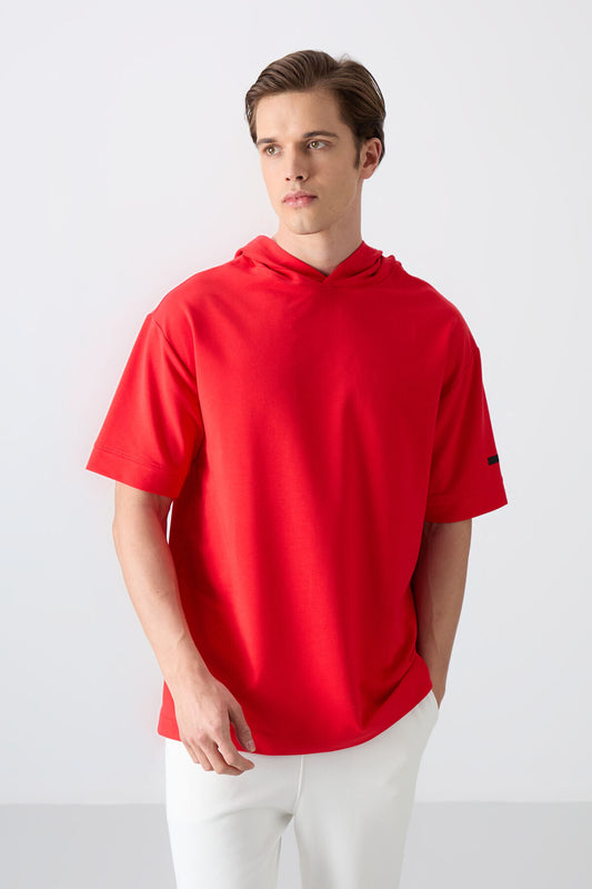 Fiesta Cotton Thick Soft Textured Oversize Fit Basic Men's T-Shirt - 88352