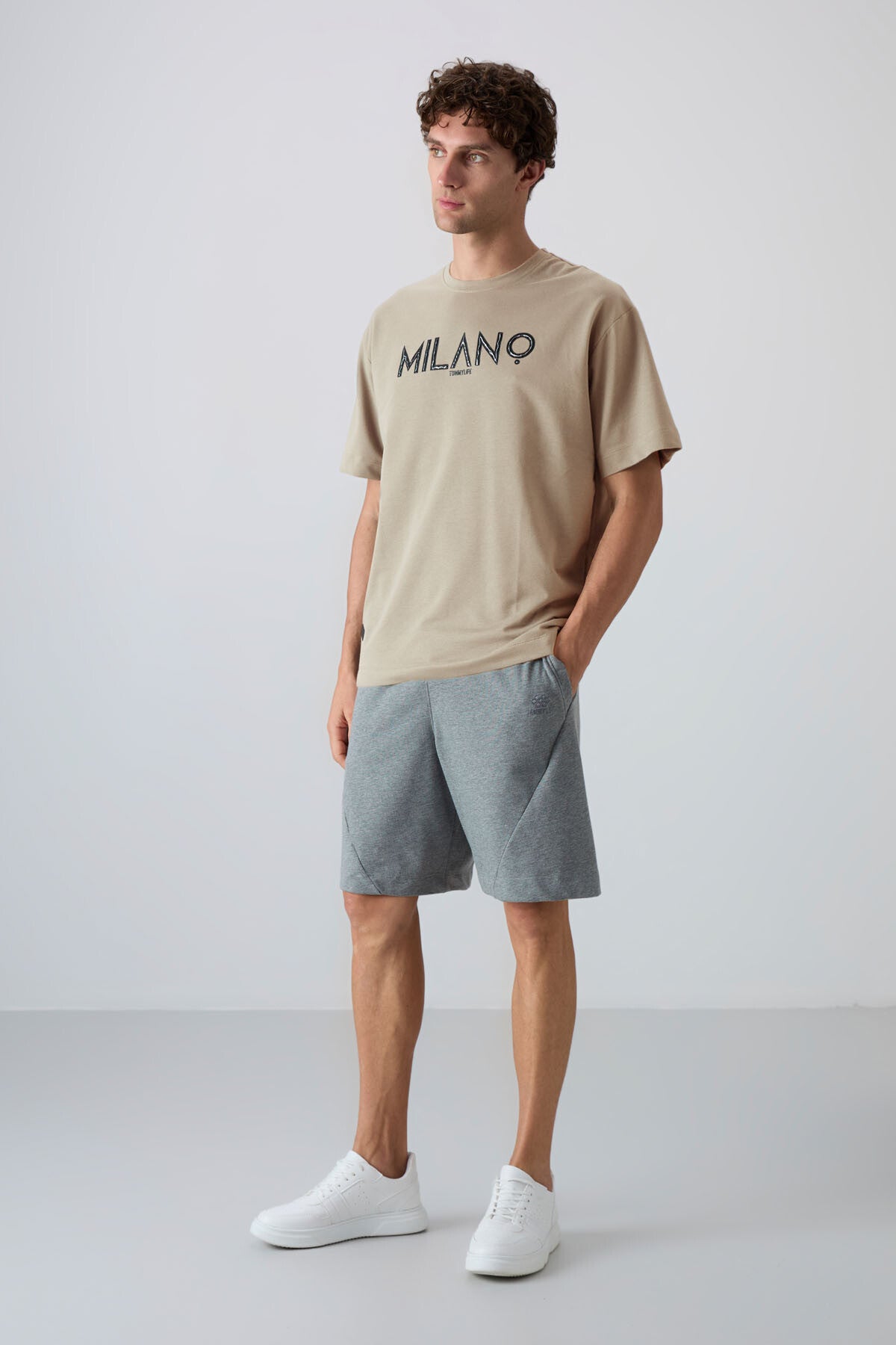 Cotton Thick Soft Textured Oversize Fit Printed Men's T-Shirt - 88345