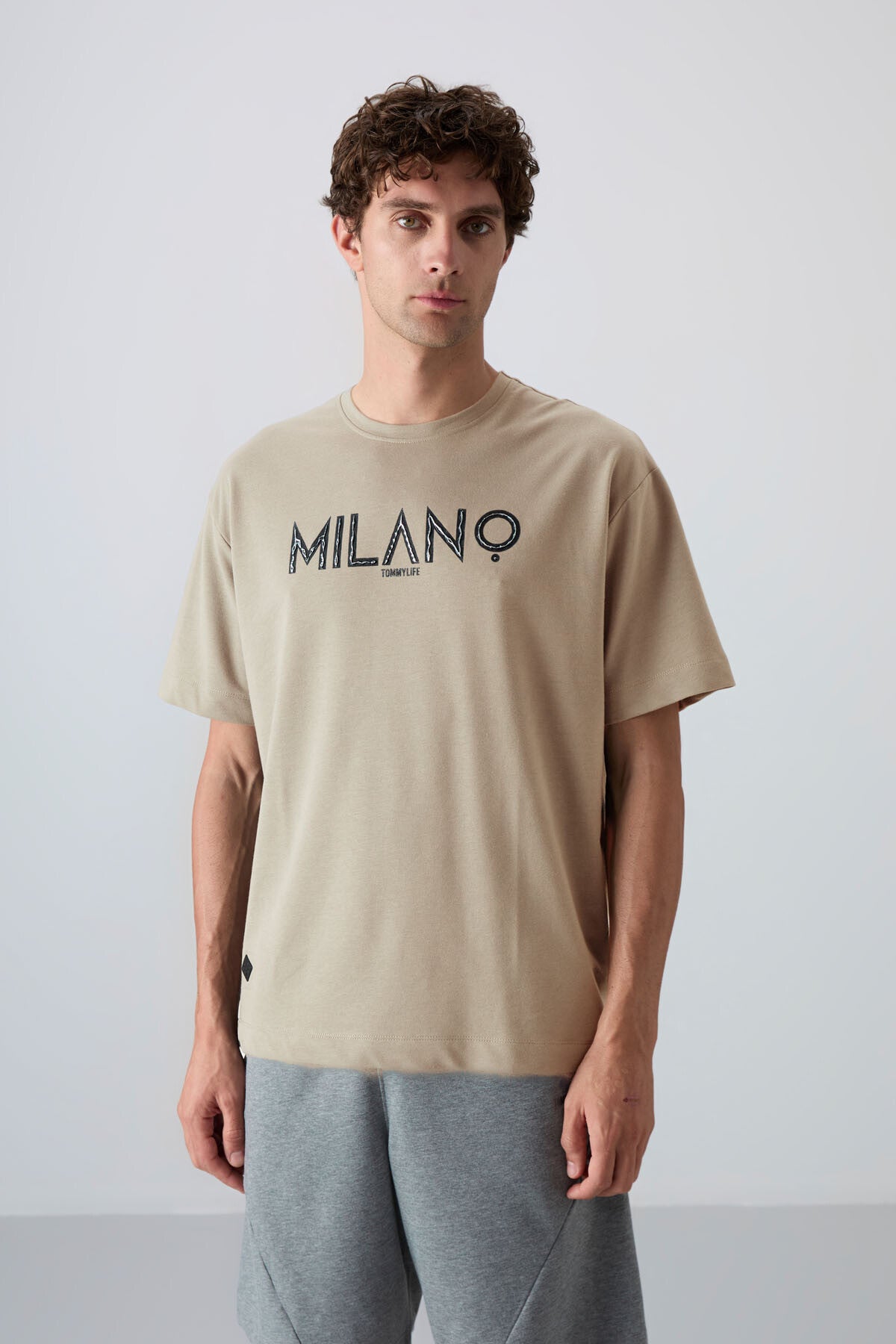 Cotton Thick Soft Textured Oversize Fit Printed Men's T-Shirt - 88345