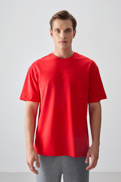 Fiesta Cotton Thick Soft Textured Oversize Fit Basic Men's T-Shirt - 88378