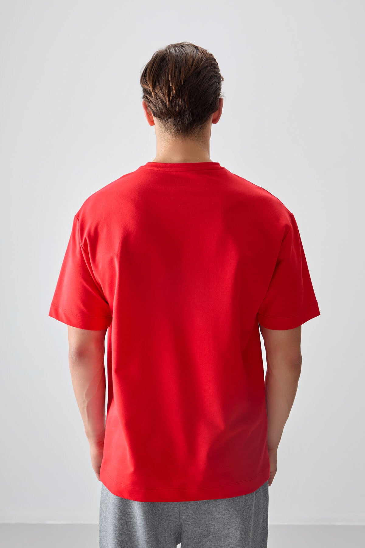 Fiesta Cotton Thick Soft Textured Oversize Fit Basic Men's T-Shirt - 88378