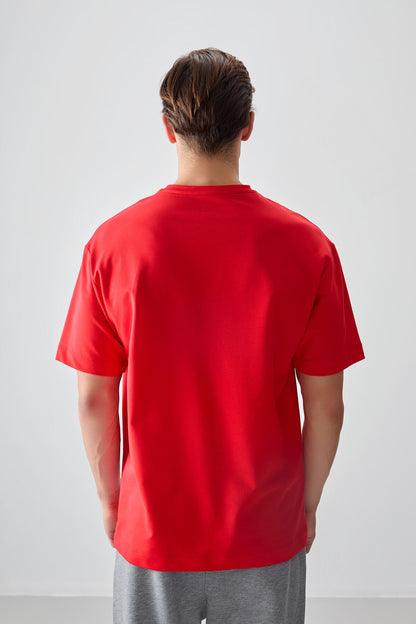 Fiesta Cotton Thick Soft Textured Oversize Fit Basic Men's T-Shirt - 88378