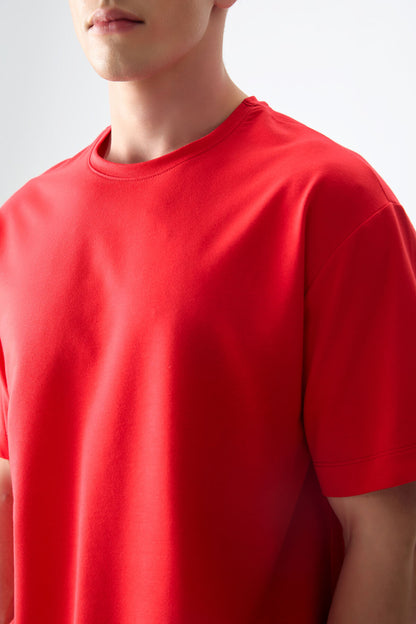 Fiesta Cotton Thick Soft Textured Oversize Fit Basic Men's T-Shirt - 88377
