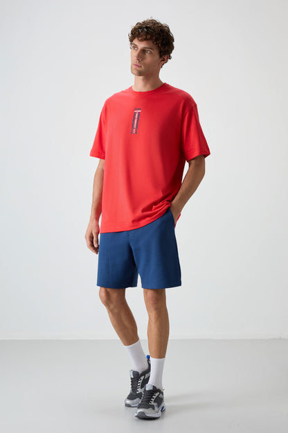 Fiesta 100% Cotton Thick Soft Textured Oversize Fit Printed Men's T-Shirt - 88360