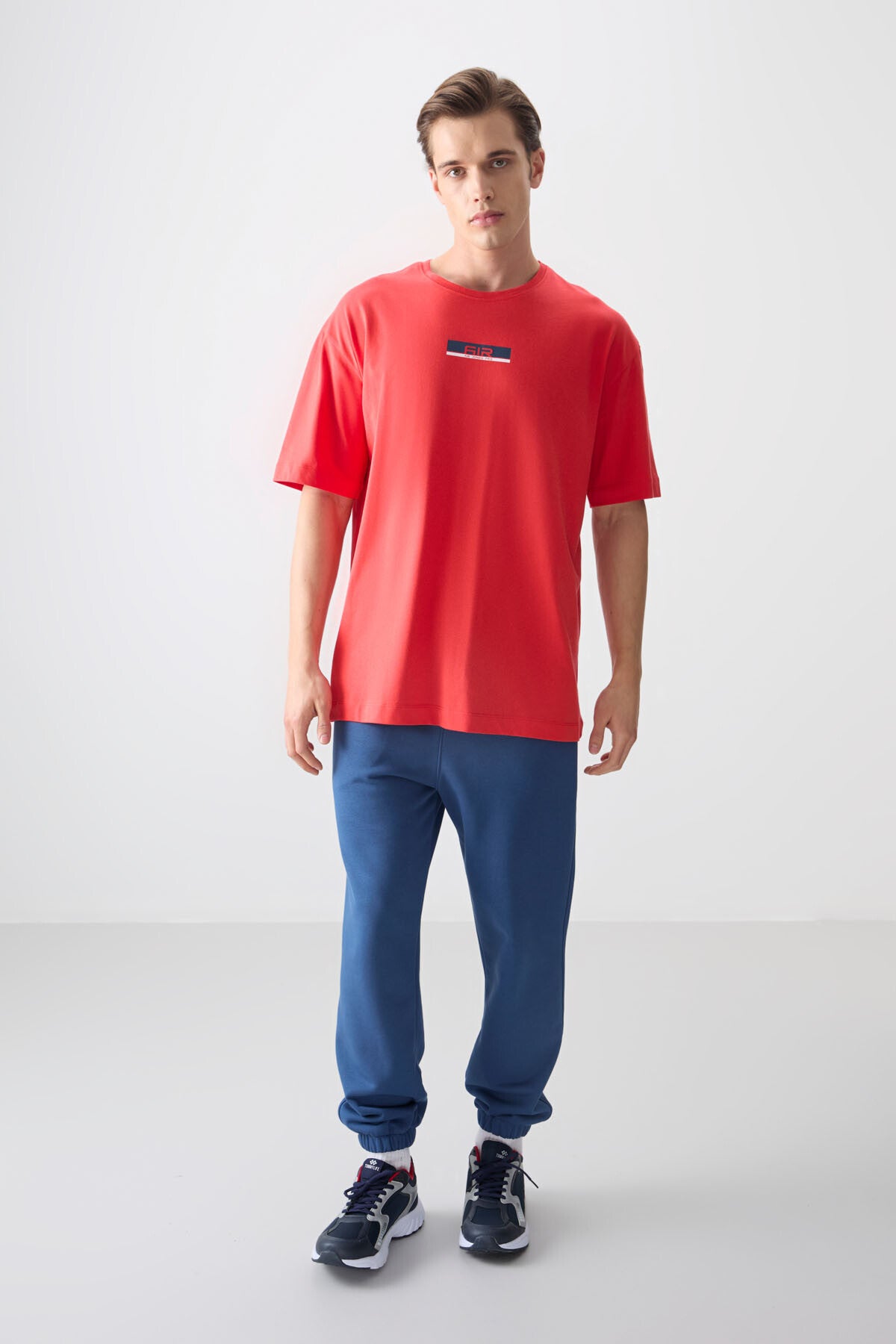 Fiesta 100% Cotton Thick Soft Textured Oversize Fit Printed Men's T-Shirt - 88359