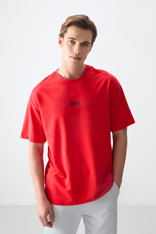 Fiesta Cotton Thick Soft Textured Oversize Fit Printed Men's T-Shirt - 88374