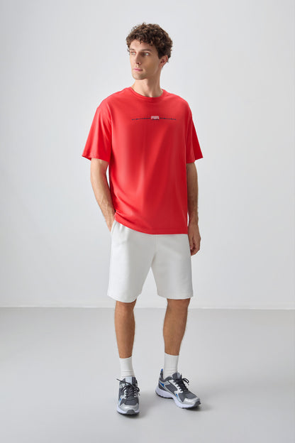 Fiesta 100% Cotton Thick Soft Textured Oversize Fit Printed Men's T-Shirt - 88357