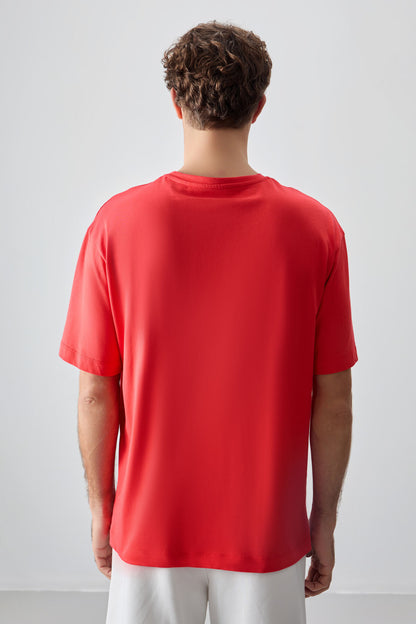 Fiesta 100% Cotton Thick Soft Textured Oversize Fit Printed Men's T-Shirt - 88357