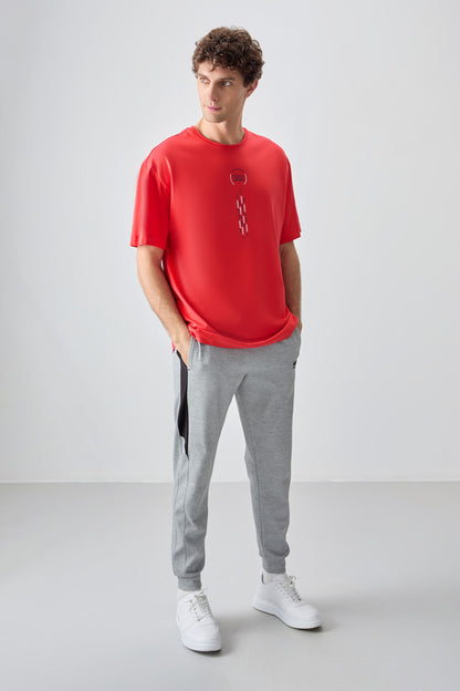 Fiesta 100% Cotton Thick Soft Textured Oversize Fit Printed Men's T-Shirt - 88355