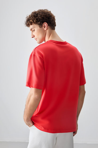 Fiesta 100% Cotton Thick Soft Textured Oversize Fit Printed Men's T-Shirt - 88356