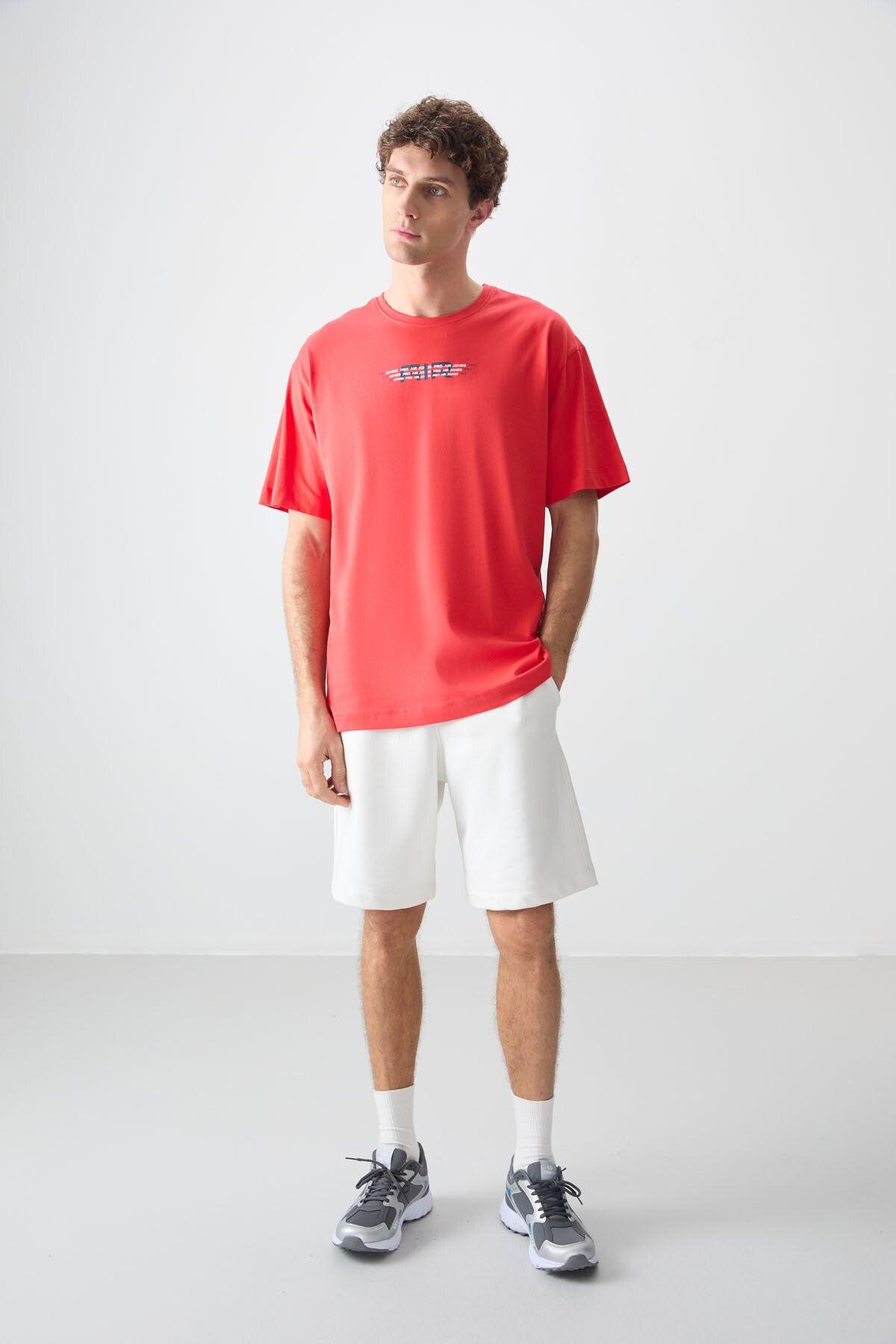 Fiesta 100% Cotton Thick Soft Textured Oversize Fit Printed Men's T-Shirt - 88356