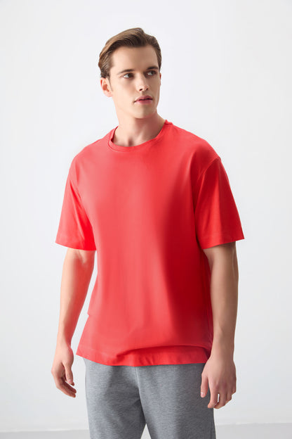 Fiesta 100% Cotton Thick Soft Textured Oversize Fit Basic Men's T-Shirt - 88353