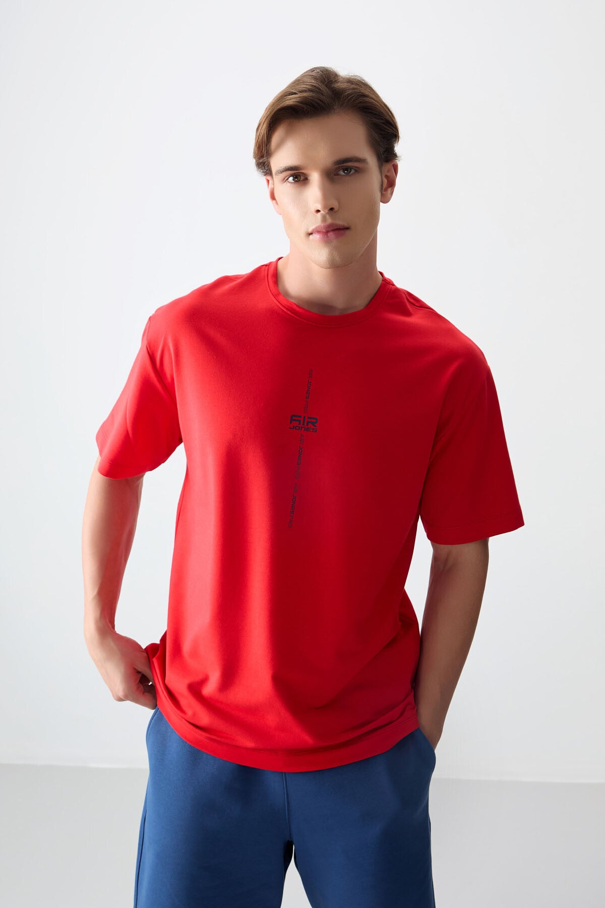 Fiesta Cotton Thick Soft Textured Oversize Fit Printed Men's T-Shirt - 88373
