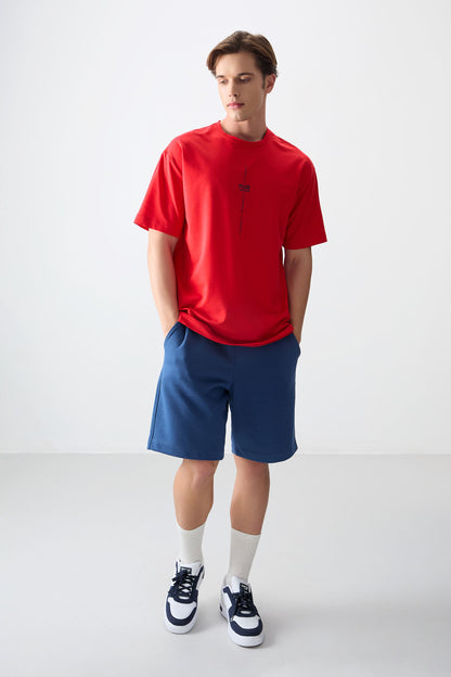 Fiesta Cotton Thick Soft Textured Oversize Fit Printed Men's T-Shirt - 88373