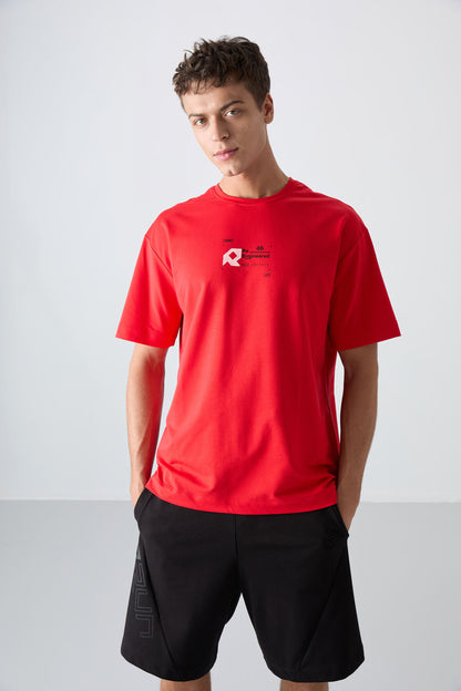 Fiesta Cotton Thick Soft Textured Oversize Fit Printed Men's T-Shirt - 88350